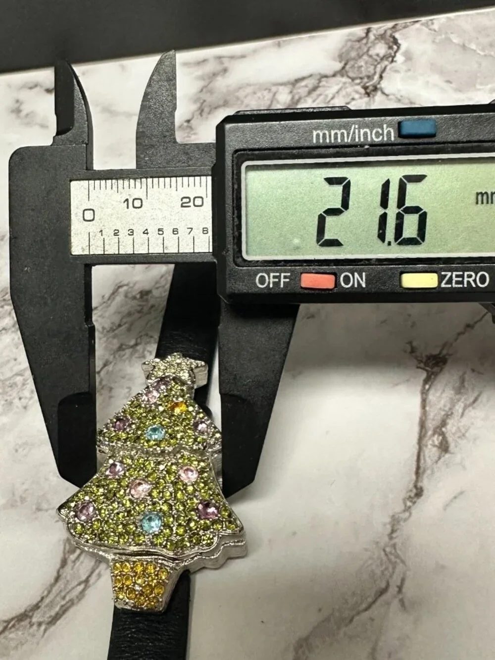 Quacker Factory Watch Women Rhinestone Christmas Tree Hidden Dial Working